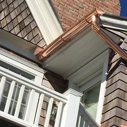 copper gutter installation Point Lookout ny